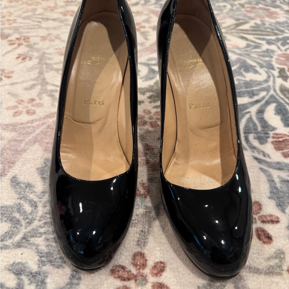 Louboutin Simple Pump 100mm Black Patent - Picture 10 of 11